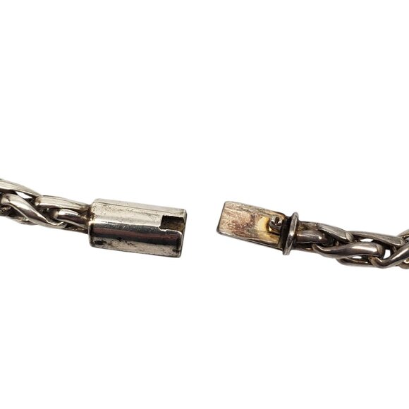 Taxco Mexico Sterling Silver Multi-Colored Inlay Necklace #22585 - Picture 2 of 11